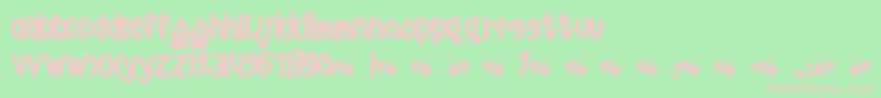 Pornhut ffy Font – Pink Fonts on Green Background