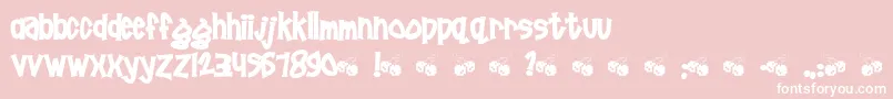 Pornhut ffy Font – White Fonts on Pink Background