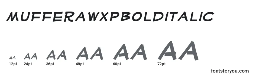 MufferawxpBolditalic Font Sizes