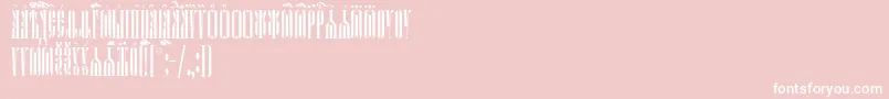 KathismaIeucs Font – White Fonts on Pink Background