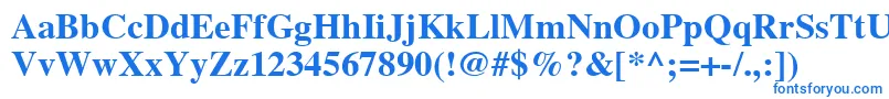 TimesCeBold Font – Blue Fonts on White Background