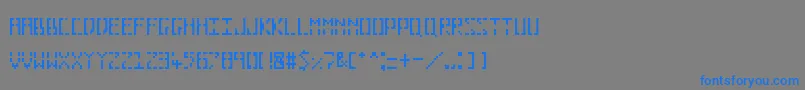 Weitere Informationen zur Pixelhole-Schriftart Pixelhole-Schriftart – Blaue Schriften auf grauem Hintergrund
