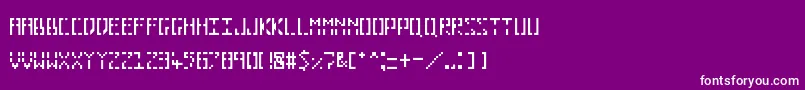 Pixelhole Font – White Fonts on Purple Background