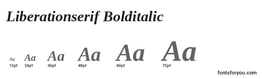 Размеры шрифта Liberationserif Bolditalic