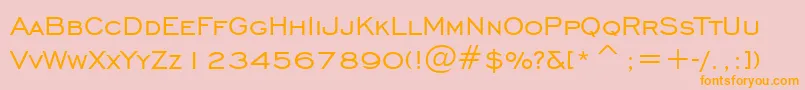 Engrgotn Font – Orange Fonts on Pink Background