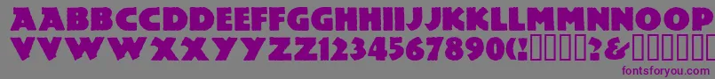 Lemiesz Font – Purple Fonts on Gray Background