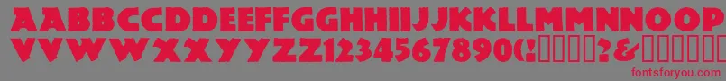 Lemiesz Font – Red Fonts on Gray Background