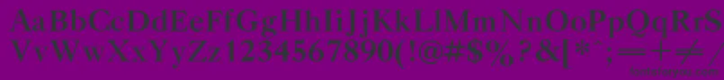 Weitere Informationen zur GazetatitulcBold-Schriftart GazetatitulcBold-Schriftart – Schwarze Schriften auf violettem Hintergrund