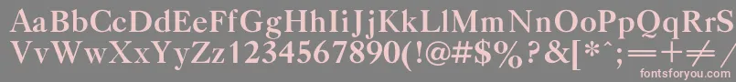 GazetatitulcBold Font – Pink Fonts on Gray Background