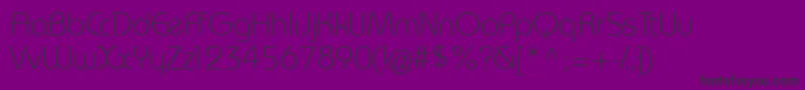 Monako Font – Black Fonts on Purple Background