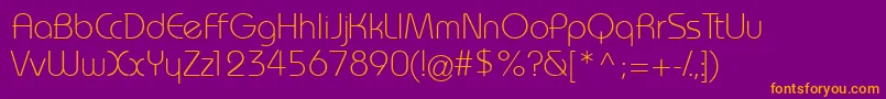 Monako Font – Orange Fonts on Purple Background