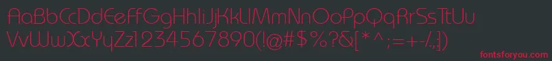 Monako Font – Red Fonts on Black Background
