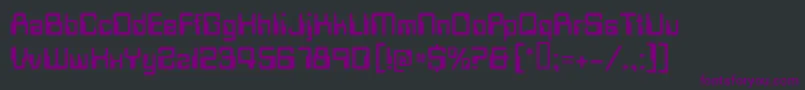Techschool Font – Purple Fonts on Black Background