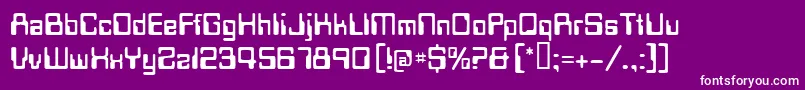 Techschool Font – White Fonts on Purple Background