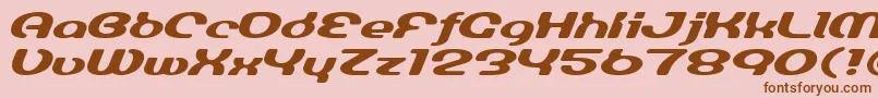 LuminesignBold Font – Brown Fonts on Pink Background