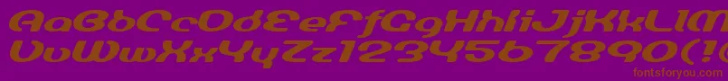 LuminesignBold Font – Brown Fonts on Purple Background