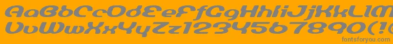 LuminesignBold Font – Gray Fonts on Orange Background