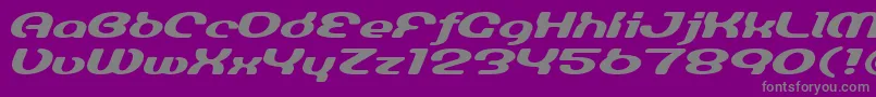 Fonte LuminesignBold – fontes cinzas em um fundo violeta