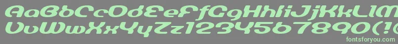 LuminesignBold Font – Green Fonts on Gray Background