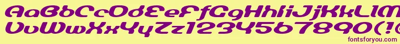 LuminesignBold Font – Purple Fonts on Yellow Background