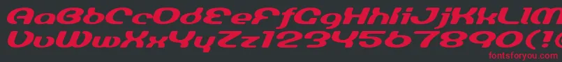LuminesignBold Font – Red Fonts on Black Background