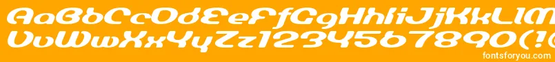 LuminesignBold Font – White Fonts on Orange Background