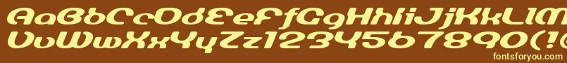 LuminesignBold Font – Yellow Fonts on Brown Background