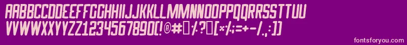 Speed Font – Pink Fonts on Purple Background