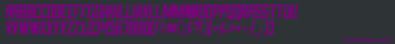 Speed Font – Purple Fonts on Black Background