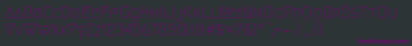 Megrim Font – Purple Fonts on Black Background