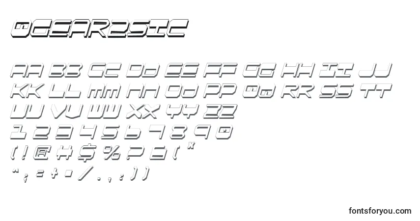 Schriftart Qgear2sic – Alphabet, Zahlen, spezielle Symbole