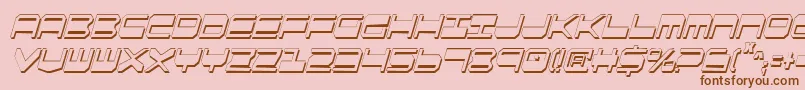 Qgear2sic Font – Brown Fonts on Pink Background