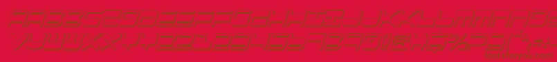 Qgear2sic Font – Brown Fonts on Red Background