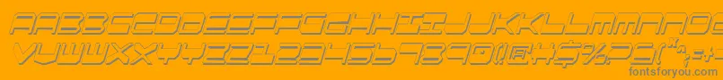 Qgear2sic Font – Gray Fonts on Orange Background