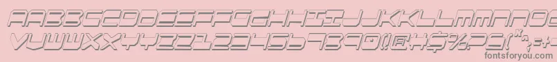 Qgear2sic Font – Gray Fonts on Pink Background
