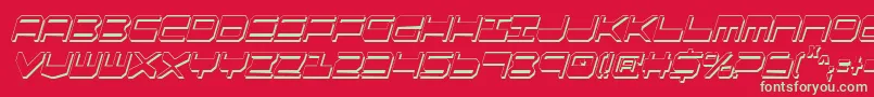 Qgear2sic Font – Green Fonts on Red Background