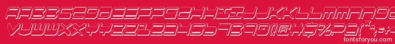 Qgear2sic Font – Pink Fonts on Red Background