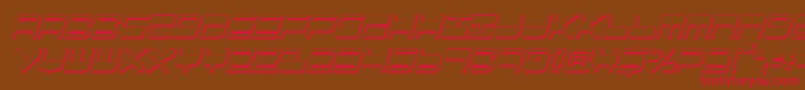Qgear2sic Font – Red Fonts on Brown Background