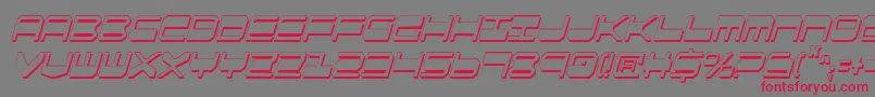 Qgear2sic Font – Red Fonts on Gray Background