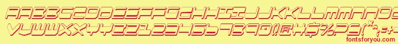 Qgear2sic Font – Red Fonts on Yellow Background
