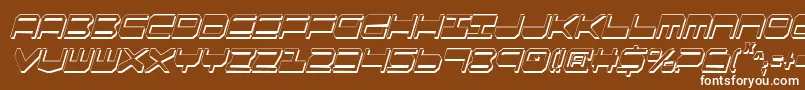 Qgear2sic Font – White Fonts on Brown Background