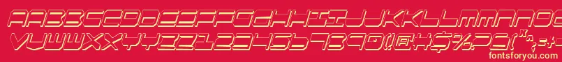 Qgear2sic Font – Yellow Fonts on Red Background