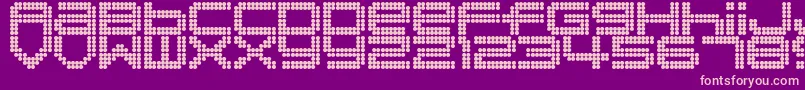 Disorient Font – Pink Fonts on Purple Background