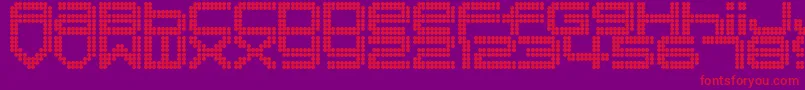 Disorient Font – Red Fonts on Purple Background