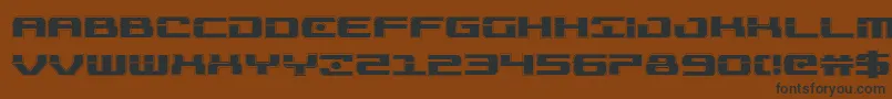 Troopersacad Font – Black Fonts on Brown Background