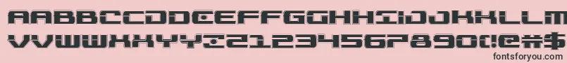 Troopersacad Font – Black Fonts on Pink Background