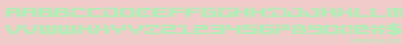 Troopersacad Font – Green Fonts on Pink Background