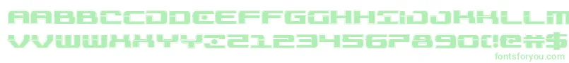 Troopersacad Font – Green Fonts on White Background