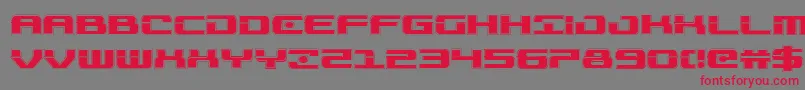 Troopersacad Font – Red Fonts on Gray Background