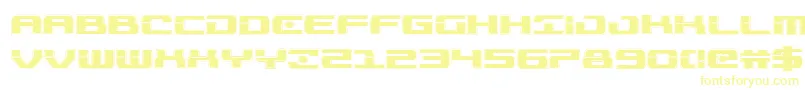 Troopersacad Font – Yellow Fonts on White Background